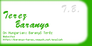 terez baranyo business card
