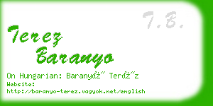 terez baranyo business card